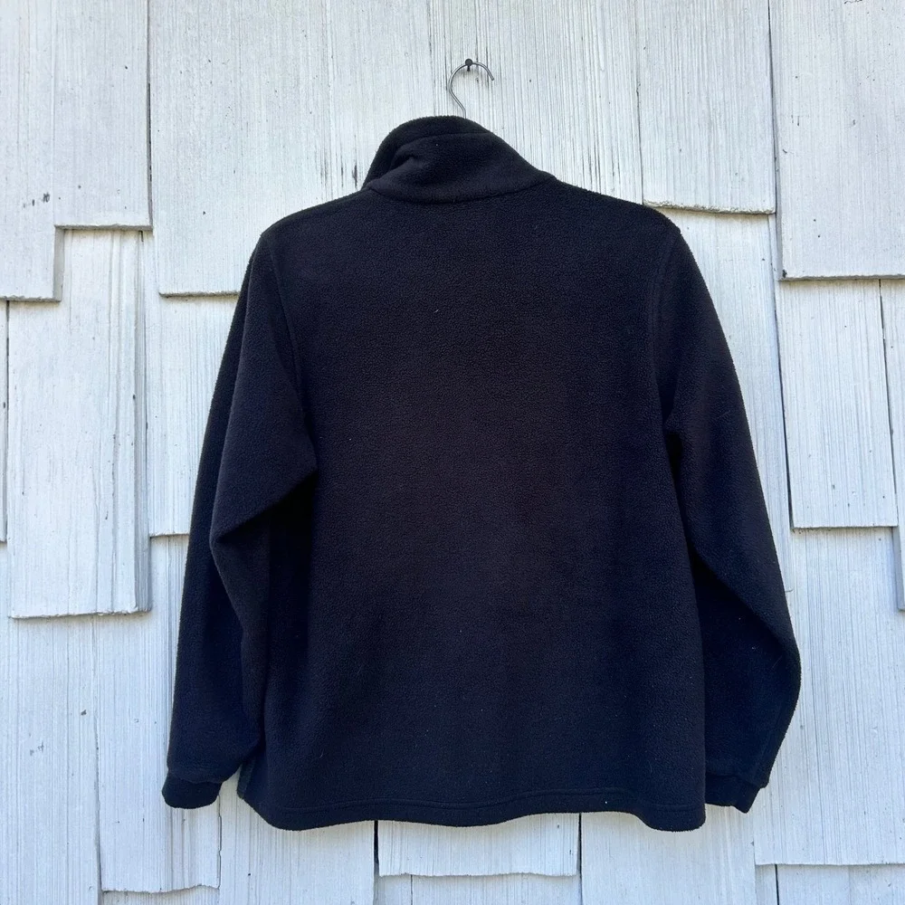 Columbia Sportswear Fleece Jacket Youth Size 14/16 Full Zip Black‎ Gray